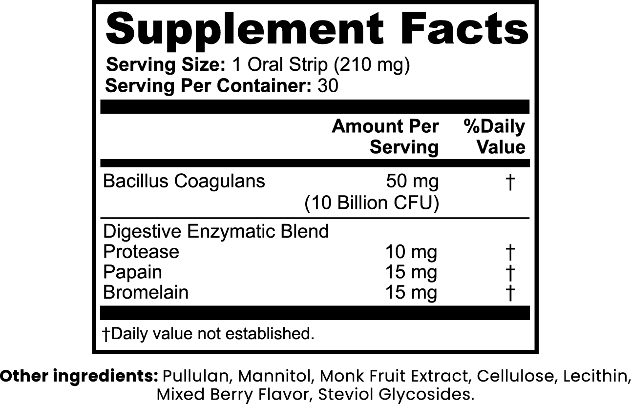 Belly Buddy (Digestive + Gut Health Strips)