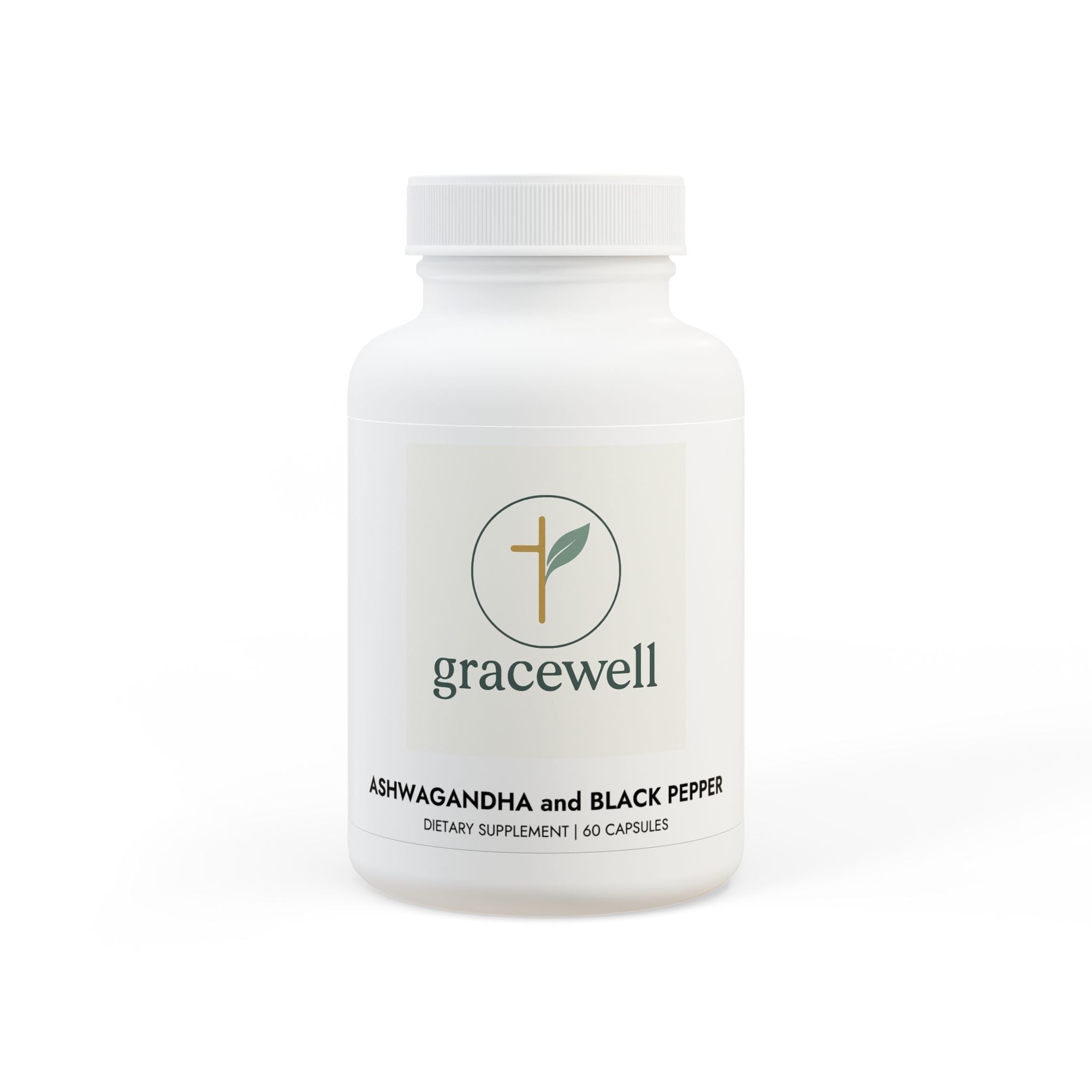 Ashwagandha and Black Pepper Supplement (60 capsules)